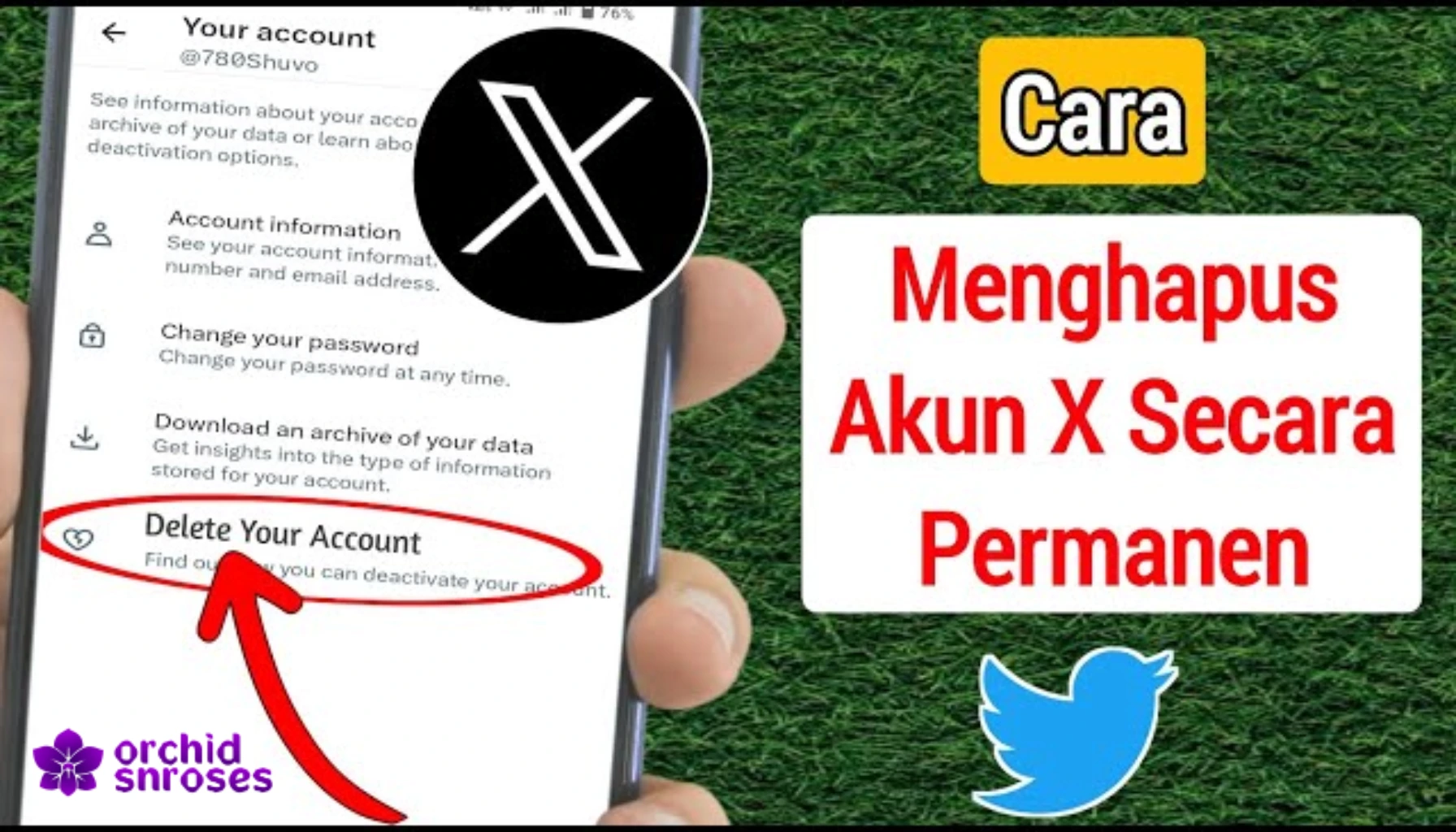 Cara Hapus Akun X